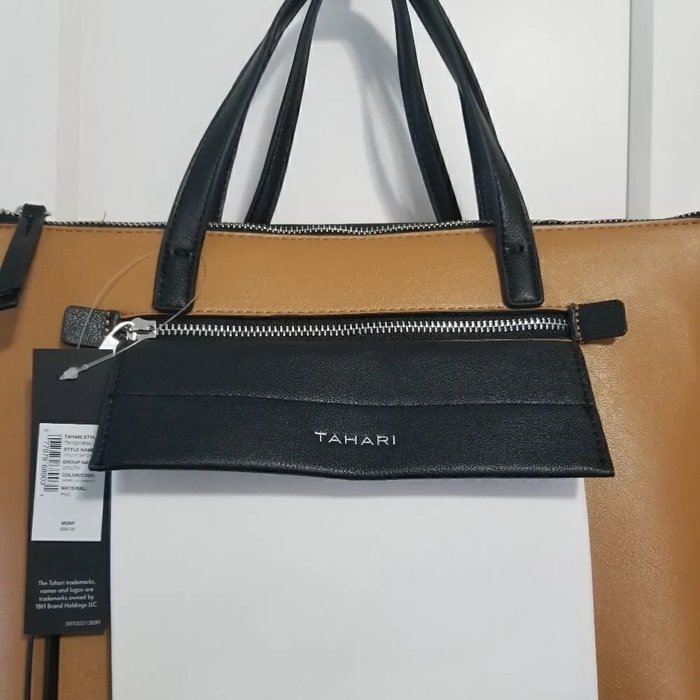 Tahari utility satchel handbag